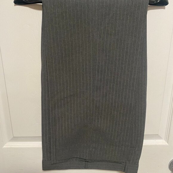 Men's VINTAGE Suit Gray Pinstripe NEW Reed St. James 40 Short 36x30 tag - Picture 5 of 7